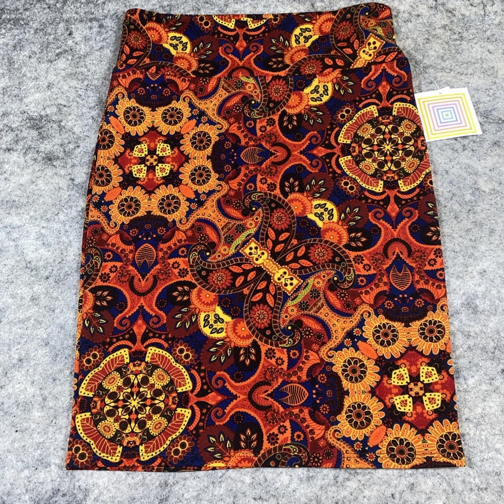 LuLaRoe Multicolor Patterned Pencil Skirt